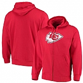 Men's Kansas City Chiefs G III Sports by Carl Banks Primary Logo Full Zip Hoodie Red,baseball caps,new era cap wholesale,wholesale hats